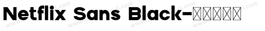 Netflix Sans Black字体转换